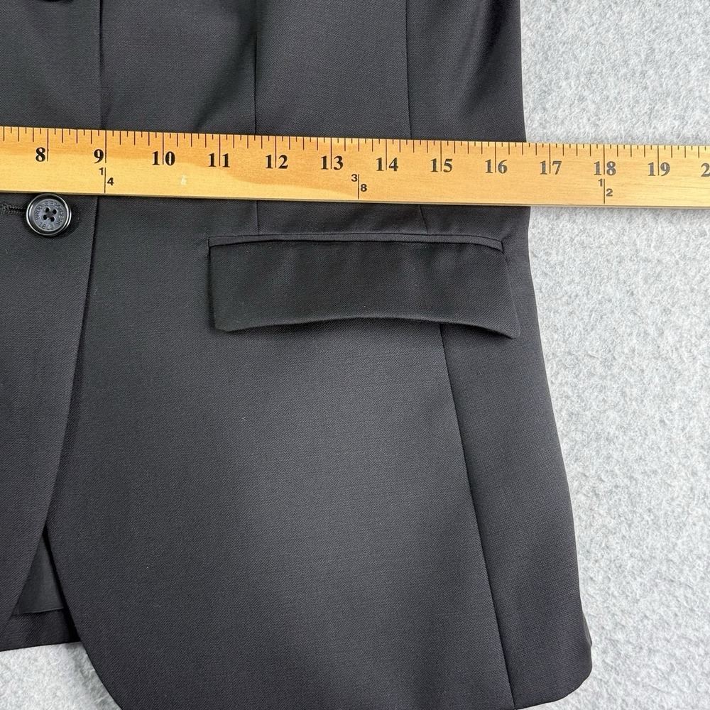 Brooks Brothers 346 Womens Classic Fit Wool Blazer Black Women's 6 Quiet Luxury - Picture 7 of 13